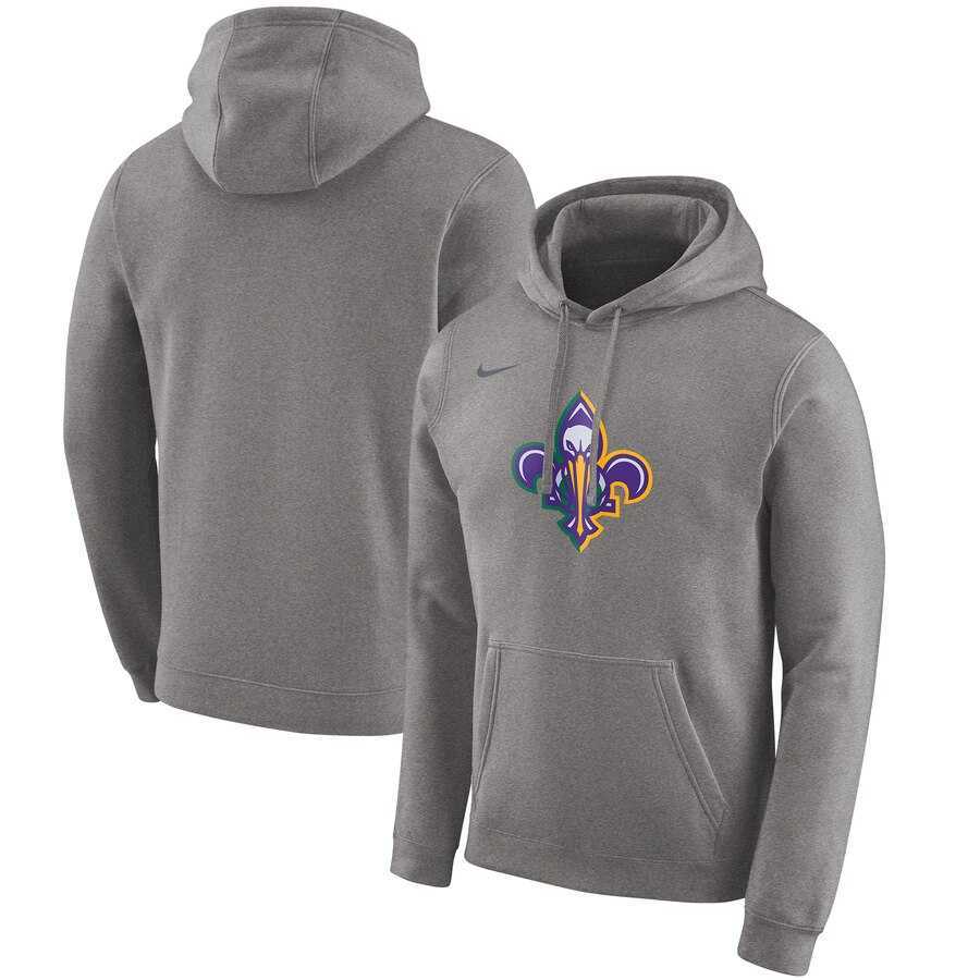New Orleans Pelicans Nike 2019-20 City Edition Club Pullover Hoodie Heather Gray,We sell and wholesale New Orleans Pelicans Nike 2019-20 City Edition Club Pullover Hoodie Heather Gray on line form chian!